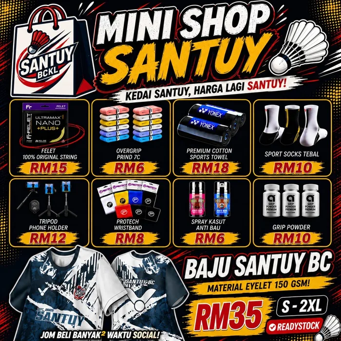 Mini Shop Santuy — senarai barang & harga