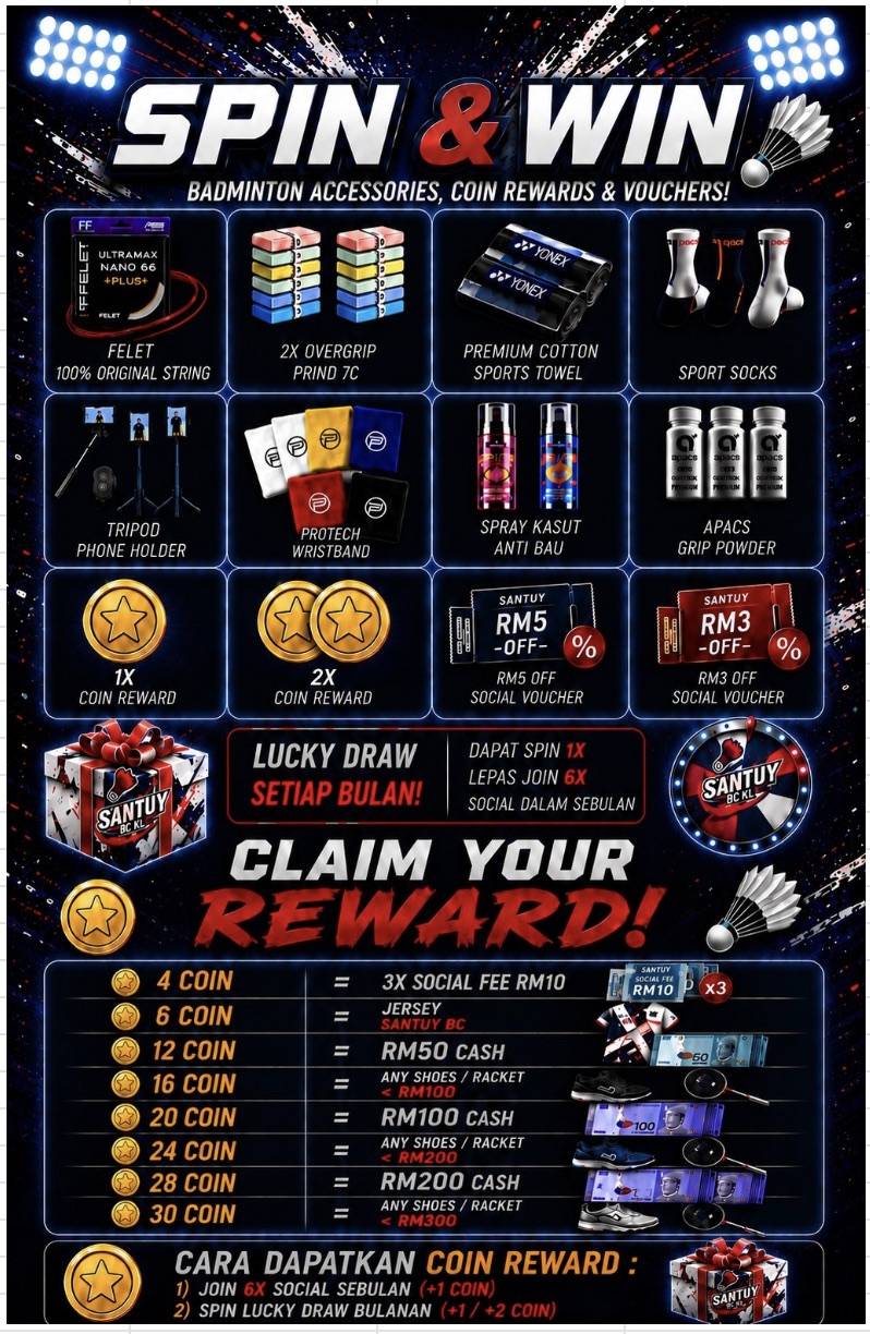 Santuy BC — Spin & Win